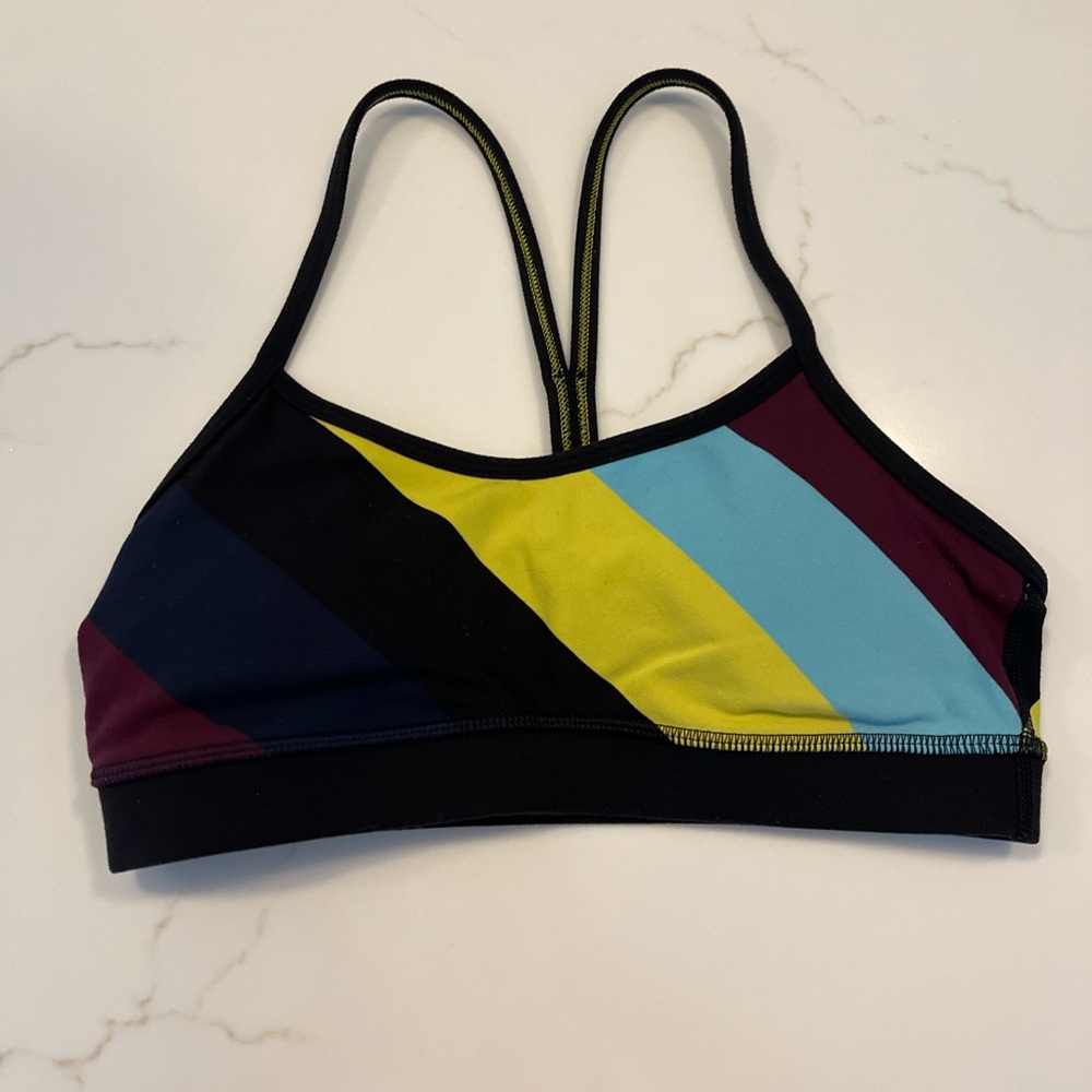 Lululemon Colorful Striped Women's Sports Bra